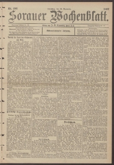 Sorauer Wochenblatt, Nr. 291. (14. Dezember 1897)