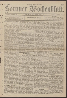 Sorauer Wochenblatt, Nr. 298. (22. Dezember 1897)