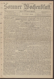Sorauer Wochenblatt, Nr. 299. (23. Dezember 1897)