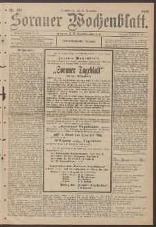 Sorauer Wochenblatt, Nr. 301. (25. Dezember 1897)