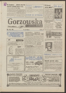 Gazeta Nowa : gorzowska : pismo codzienne, Nr 43 (6 grudnia 1990)