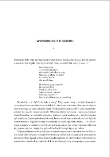 Wspomnienie o Stachu