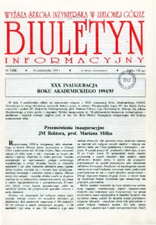 Biuletyn Informacyjny, nr 7 (31 października 1994 r.)