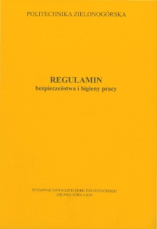 Regulamin bezpieczeństwa i higieny pracy