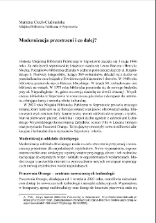 Modernizacja przestrzeni i co dalej? = Modernizing Space - What's Next?