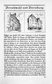 Berufswahl und Verlobung