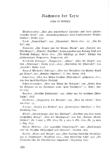 Geheimnis und Ahnung: die deutsche Romantik in Dokumenten - Nachweis der Texte