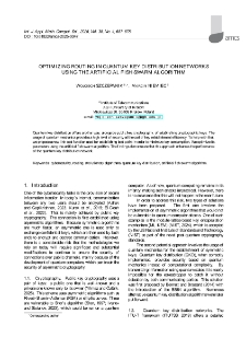 Optimizing routing in quantum key distribution networks using the artificial fish swarm algorithm