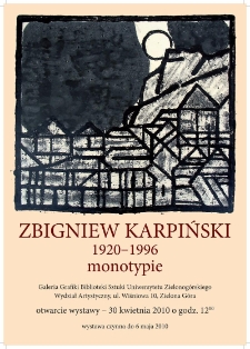 Zbigniew Karpiński - 1920-1996 monotypie - relacja fotograficzna z wernisażu (fot. 6)
