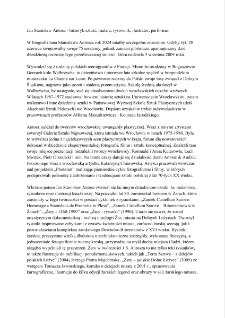 Pamięci Jana Stanisława Antosza (1949-2004) - informacja o artyście