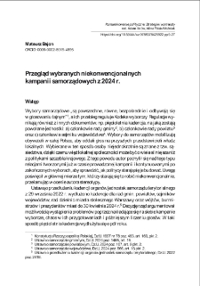 Przegląd wybranych niekonwencjonalnych kampanii samorządowych z 2024 r.