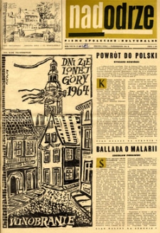 Nadodrze: pismo społeczno-kulturalne, październik 1964