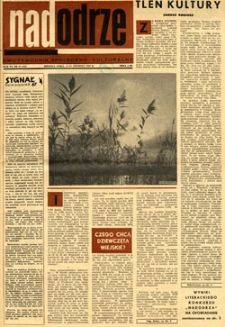 Nadodrze: dwutygodnik społeczno-kulturalny, 1-15 grudnia 1967