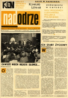 Nadodrze: dwutygodnik społeczno-kulturalny, 1-15 lipca 1968