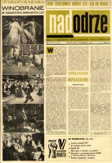 Nadodrze: dwutygodnik społeczno-kulturalny, 15-30 września 1968