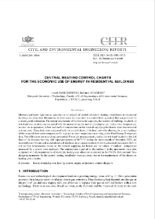 Central Heating Control Charts for the Economic Use of Energy in Residential Buildings