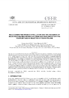 Relationship Between Air Pollution and the Incidence of Selected Disease Among Children and Adolescents in the Years 2017-2023 in Selected Cities in Poland