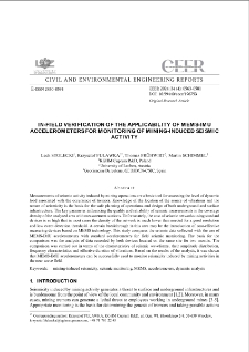 In-field Verification of the Applicability of MEMS-IMU Accelerometers for Monitoring of Mining-induced Seismic Activity