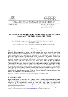 The Use of Multisensoral Drone Monitoring to Fault's Zones in Areas Affected by Mining Activities