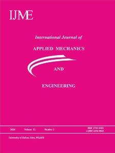 International Journal of Applied Mechanics and Engineering (IJAME), volume 31, number 2 (2026) - Contents