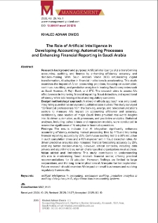 The Role of Artificial Intelligence in Developing Accounting: Automating Processes and Enhancing Financial Reporting in Saudi Arabia