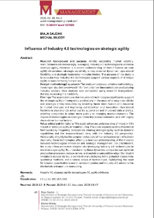 Influence of Industry 4.0 technologies on strategic agility