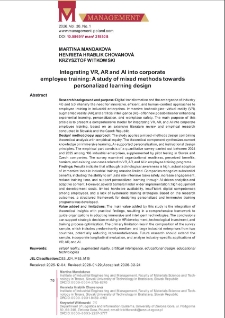 Integrating VR, AR and AI into corporate employee training: A study of mixed methods towards personalized learning design
