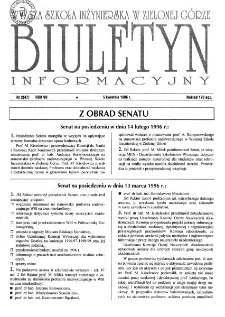 Biuletyn Informacyjny, nr 2 (5 kwietnia 1996 r.)