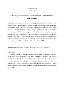 Kilka uwag o antroponimach G&oacute;rali czadeckich z gminy Brzeźnica (woj. lubuskie)