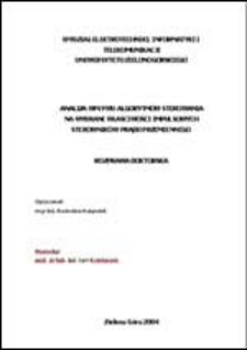 Analiza wpływu algorytm&oacute;w sterowaniana wybrane właściwości impulsowych sterownik&oacute;w prądu przemiennego