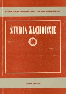 Studia Zachodnie, tom 2 - spis treści
