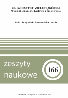 Zeszyty Naukowe Uniwersytetu Zielonog&oacute;rskiego: Inżynieria Środowiska, Tom 46 - spis treści