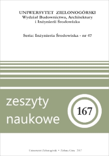 Zeszyty Naukowe Uniwersytetu Zielonog&oacute;rskiego: Inżynieria Środowiska, Tom 47 - spis treści