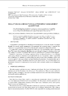 Emulation as a means to evaluate energy management algorithms = Emulacja jako środek do oceny algorytm&oacute;w zarządzania energią
