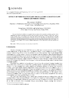 Effect of MHD on unsteady oscillatory couette flow through porous media