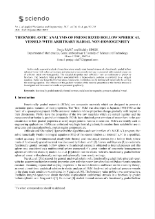 Thermoelastic analysis of pressurized hollow spherical vessels with arbitrary radial non-homogeneity