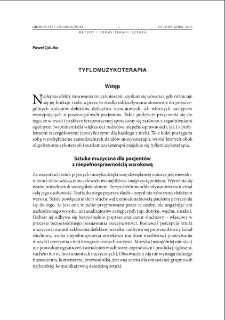 Tyflomuzykoterapia