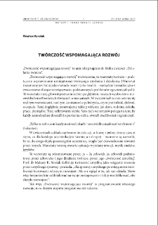 Tw&oacute;rczość wspomagająca rozw&oacute;j