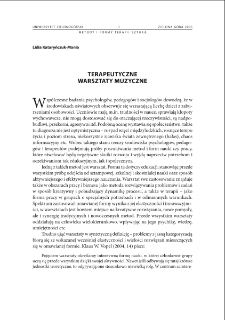 Terapeutyczne warsztaty muzyczne