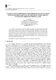Stability of superposed fluids through magnetic field with suspended particles of different permeability saturated through porous layer