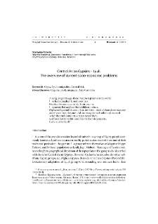 Central Asian Gypsies - Lyuli. The overview of current socio-economic problems = Cyganie z Azji Środkowej - Lyuli. Przegląd aktualnych problem&oacute;w społeczno-gospodarczych