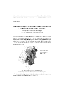 Znaczenie edukacji dla mniejszości narodowych i etnicznych z perspektywy rozwoju oświaty w regionie. Perspektywy rozwojowe i problemy na przykładzie wojew&oacute;dztwa opolskiego