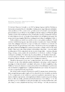 Potknięcie o pr&oacute;g (Waldemar Szymczak, "Odwyk [z] dorosłości") - recenzja