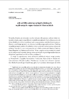 Obraz zbrodni we wsp&oacute;łczesnych wybranych reportażach literackich = The image of the crime in chosen modern literary reportage