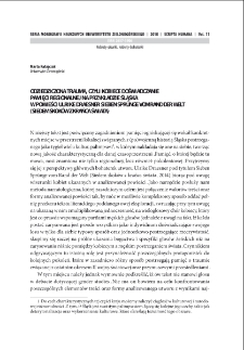 Odziedziczona trauma, czyli kobiece doświadczanie pamięci regionalnej na przykładzie Śląska w powieści Ulrike Draesner "Sieben Spr&uuml;nge vom Rand der Welt" ("Siedem skok&oacute;w z krańca świata") = An inherited trauma, or the feminine experience of regional memory using the example of Silesia in the novel "Sieben Spr&uuml;nge vom Rand der Welt" ("Seven jumps from the edge of the world") by Ulrike Draesner