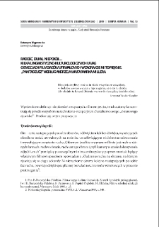 Radość, duma, niepok&oacute;j? kilka lingwistyczno-kulturologicznych uwag o emocjach filmowc&oacute;w utrwalonych w "Zagrajcie mi to pięknie. <Pan Tadeusz> według Andrzeja Wajdy" Marka Millera = Joy, pride, ankiety? a few linguistic-culturological remarks on the filmmakers` emotions preserved in "Zagrajcie mi to pięknie. <Pan Tadeusz> according to Andrzej Wajda" by Mark Miller