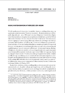 Radiacja autobiografizmu w tw&oacute;rczości Zofii Kossak = Radiation of autobiographism in the works of Zofia Kossak