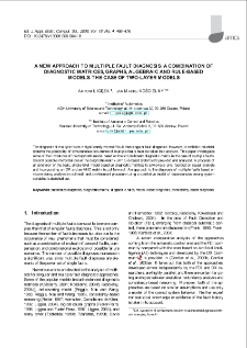 A new approach to multiple fault diagnosis: A combination of diagnostic matrices, graphs, algebraic and rule-based models. The case of two-layer models