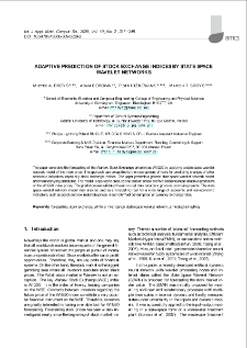 Adaptive prediction of stock exchange indices by state space wavelet networks