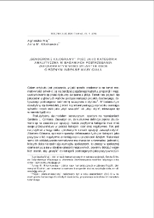"Genderowe kilogramy". Płeć jako kategoria analityczna w badaniach postrzegania (nie)normatywności sylwetek os&oacute;b o r&oacute;żnym indeksie masy ciała = "Gender kilograms": sex as an analytic category in research on the perception of (non)normativity of silhouettes of people with different body mass indices